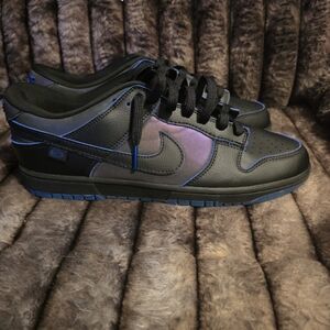 Stylish Black and Blue Men's Sneakers